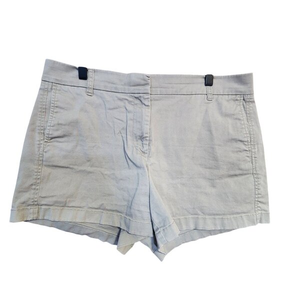 J Crew 4" stretch chino shorts Tan Womens Size 12 - Picture 1 of 3
